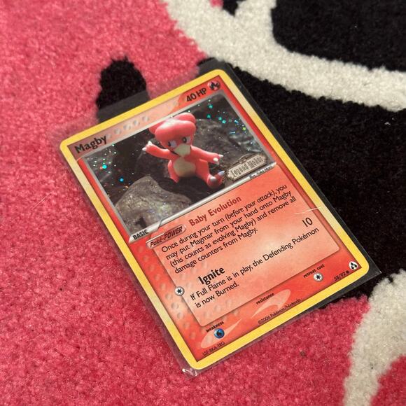 Magby [Reverse Holo] #58 – Pokémon EX Legend Maker – Holo LP - Picture 1 of 6